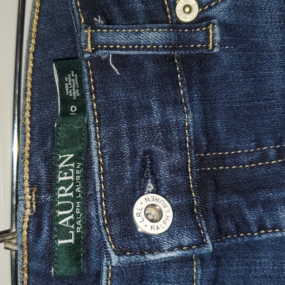 Lauren Ralph Lauren Premier Straight Mid Rise Jeans SZ 10 - Picture 3 of 7